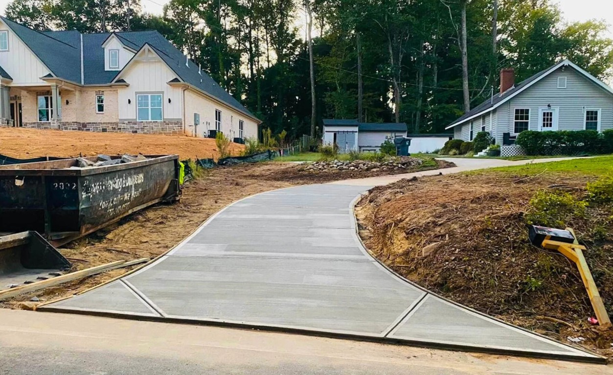 Concrete driveway installation in Plantation, FL
